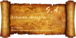 Istenes Aniella névjegykártya